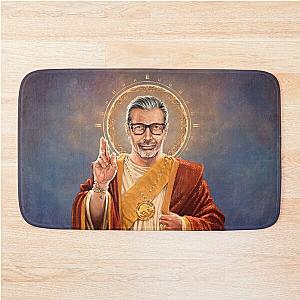 Saint Jeff of Goldblum, Jeff Goldblum Original Religious Painting Bath Mat