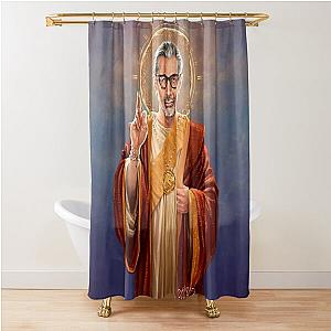 Saint Jeff of Goldblum, Jeff Goldblum Original Religious Painting Shower Curtain