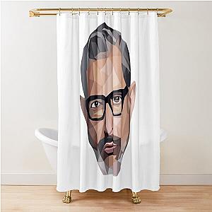 Jeff Goldblum lowpoly 2dart Shower Curtain