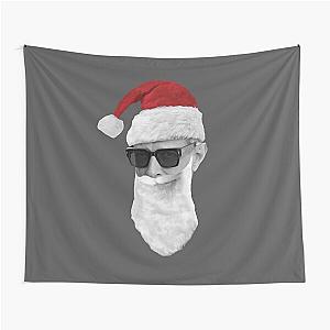 Santa Jeff Goldblum - on Grey Tapestry