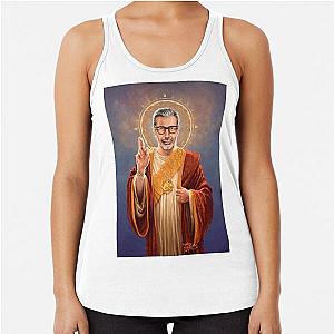 Saint Jeff of Goldblum, Jeff Goldblum Original Religious Painting Racerback Tank Top