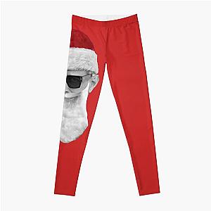 Santa Jeff Goldblum - on Red Leggings