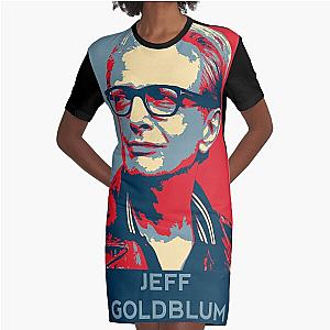 Jeff Goldblum Face Hope Pattern  Graphic T-Shirt Dress