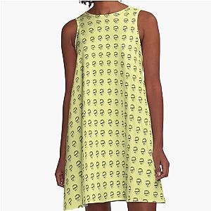 Jeff Goldblum Pattern Gold A-Line Dress