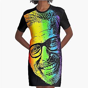 Rainbow Jeff Goldblum Graphic T-Shirt Dress