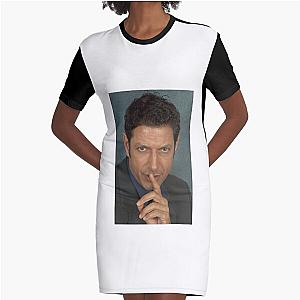 Jeff Goldblum Shh Graphic T-Shirt Dress