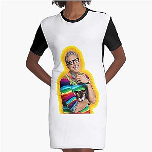 Jeff Goldblum of Happiness Graphic T-Shirt Dress