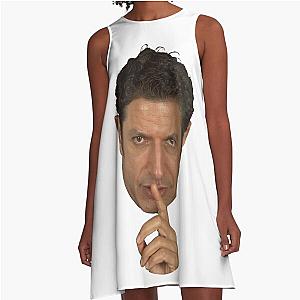 Jeff Goldblum Shush Face A-Line Dress