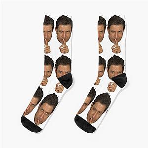 Jeff Goldblum Shush Face Socks