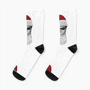 Young Santa Jeff Goldblum - on White Socks