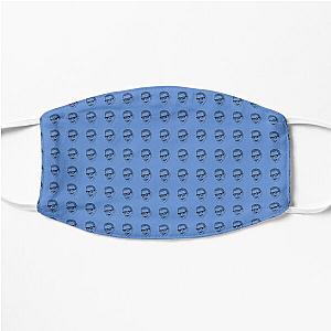 Jeff Goldblum Pattern Blue Flat Mask