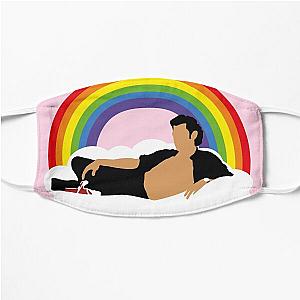 Jeff Goldblum On A Rainbow Cloud Flat Mask