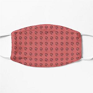 Jeff Goldblum Pattern Red Flat Mask