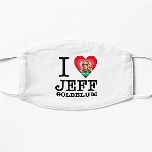 I Heart Jeff Goldblum Flat Mask