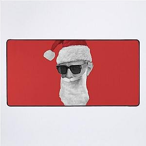 Santa Jeff Goldblum - on Red Desk Mat