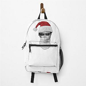 Young Santa Jeff Goldblum - on White Backpack