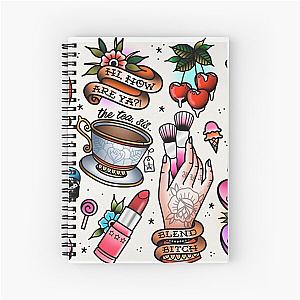 Jeffree Star Tattoo Art Spiral Notebook