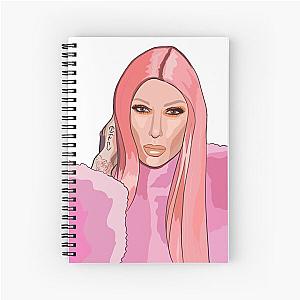 Jeffree Star Illustration  Spiral Notebook