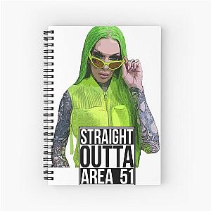 Area 51 Jeffree Star  Spiral Notebook