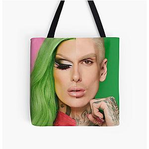 Jeffree Star Green All Over Print Tote Bag