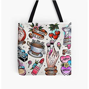 Jeffree Star Tattoo Art All Over Print Tote Bag