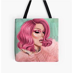 Jeffree Star Glam Digital Painting All Over Print Tote Bag