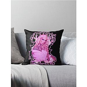 Jeffree Star design pink Throw Pillow