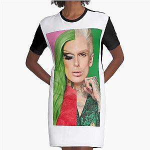 Jeffree Star Green Graphic T-Shirt Dress