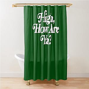 Jeffree Star High How Are Ya Blakc s black cut Shower Curtain