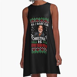 All I Want for Christmas is Jeffrey Dean Morgan A-Line Dress