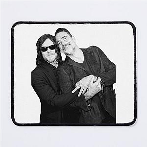 Daddy Jeffrey Dean Morgan & Norman Reedus in Black White Mouse Pad