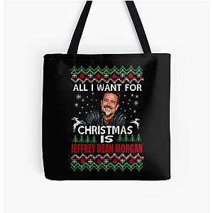 All I Want for Christmas is Jeffrey Dean Morgan All Over Print Tote
