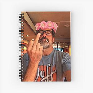 Jeffrey Dean Morgan Flower Crown Notebook