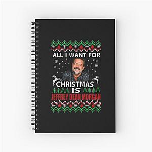 All I Want for Christmas is Jeffrey Dean Morgan Spiral Notebook
