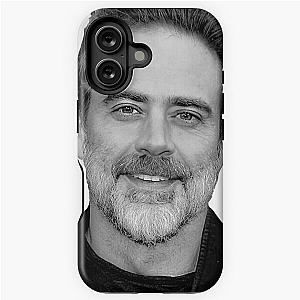 Jeffrey Dean Morgan in Black and White iPhone Case