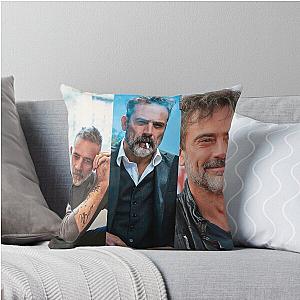 College Jeffrey Dean Morgan Throw Pillow