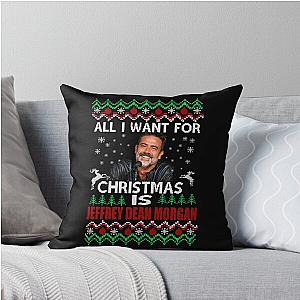 All I Want for Christmas is Jeffrey Dean Morgan Throw Pillow