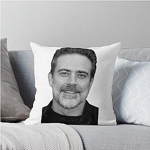 Jeffrey Dean Morgan in Black and White Throw Pillow