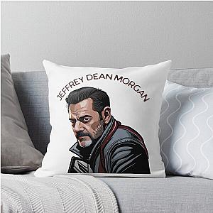 Jeffrey Dean Morgan Inspired Art Throw Pillow