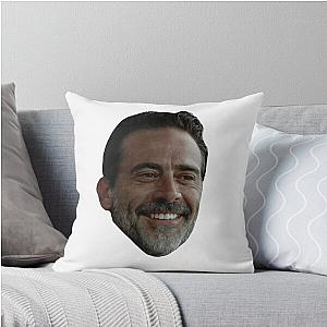 Jeffrey Dean Morgan Face Meme Throw Pillow