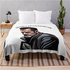 Jeffrey Dean Morgan Inspired Paint Art Throw Blanket