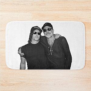 Jeffrey Dean Morgan & Norman Reedus Black and White Bath Mat