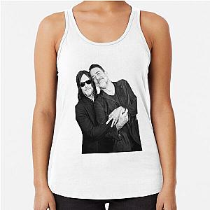 Daddy Jeffrey Dean Morgan and Norman Reedus in Black Racerback Tank Top