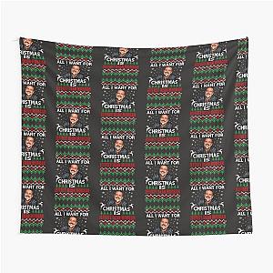 All I Want for Christmas is Jeffrey Morgan Tapestry