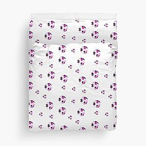 Pink Jellybean Dots Sticker Pack Duvet Cover