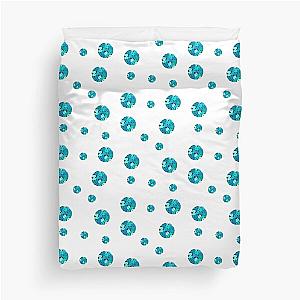 Blue Jellybean Dots Sticker Pack Duvet Cover