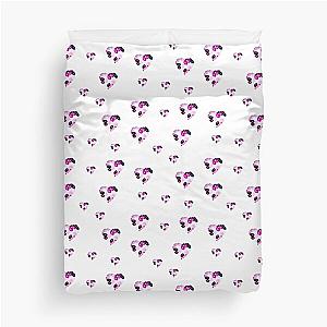 Pink Jellybean Hearts Sticker Pack Duvet Cover