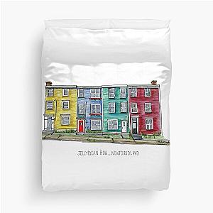 Jellybean Row II, Newfoundland Canada Duvet Cover