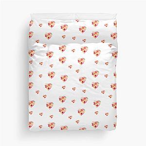 Colorful Jellybean Hearts Sticker Pack Duvet Cover