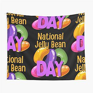 National Jellybean Day Colorful Whimsical Design Tapestry